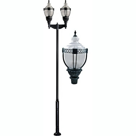 Dabmar Lighting GM6602-L126-50K-VG verde green post light & pole