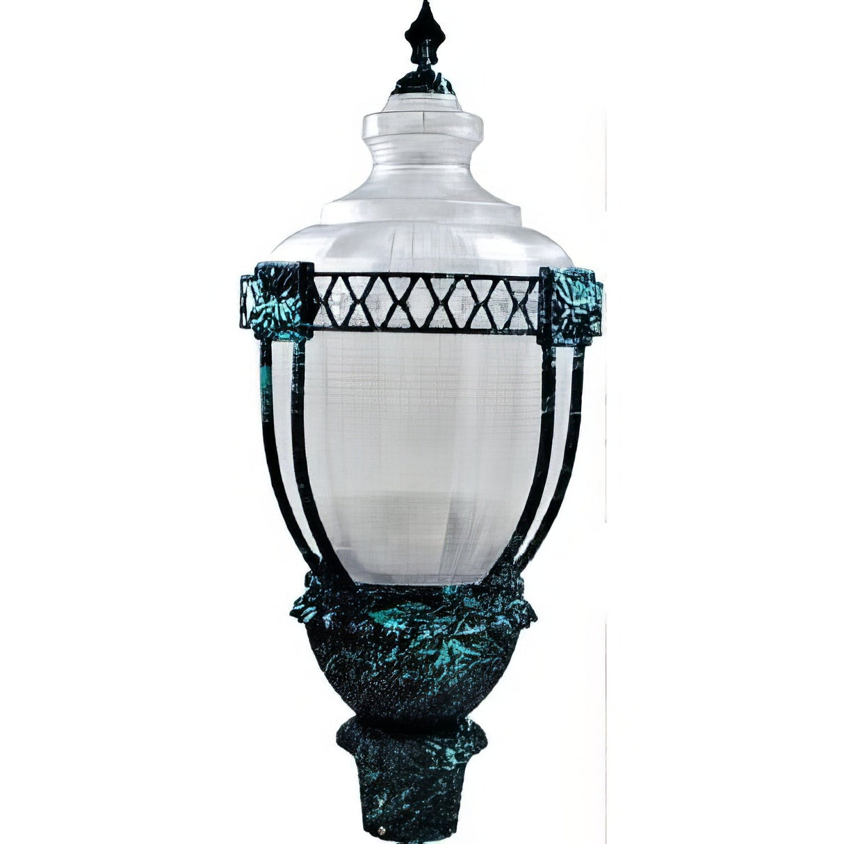 Dabmar Lighting GM662-VG-MT-MT Clear Acorn Post Top Fixture 100 Watt High Pressure Sodium Mogul Base Multi-Tap Verde Green