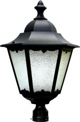 Dabmar Lighting GM812-L20-30K-B black outdoor post light fixture