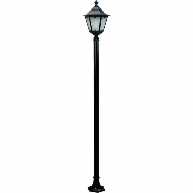Dabmar Lighting GM8121-L20-50K-B black post light & pole