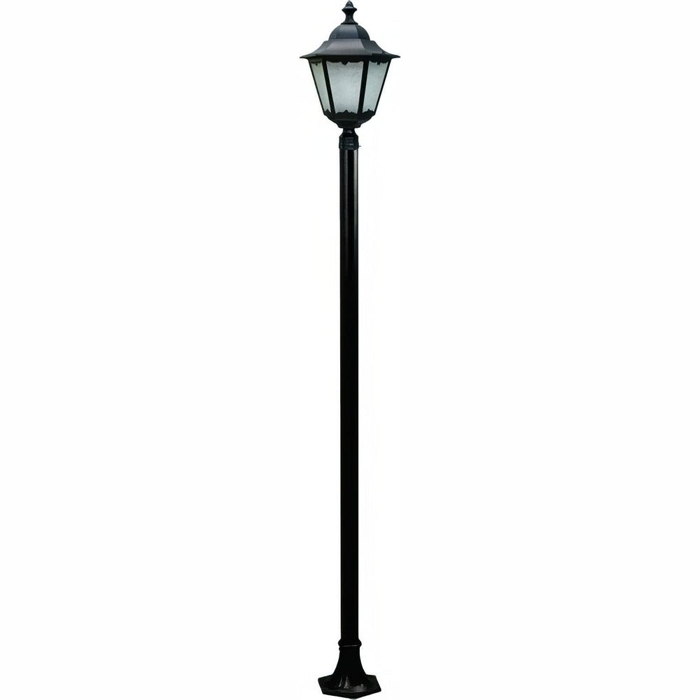Dabmar Lighting GM8121-L30-30K-B black post light & pole