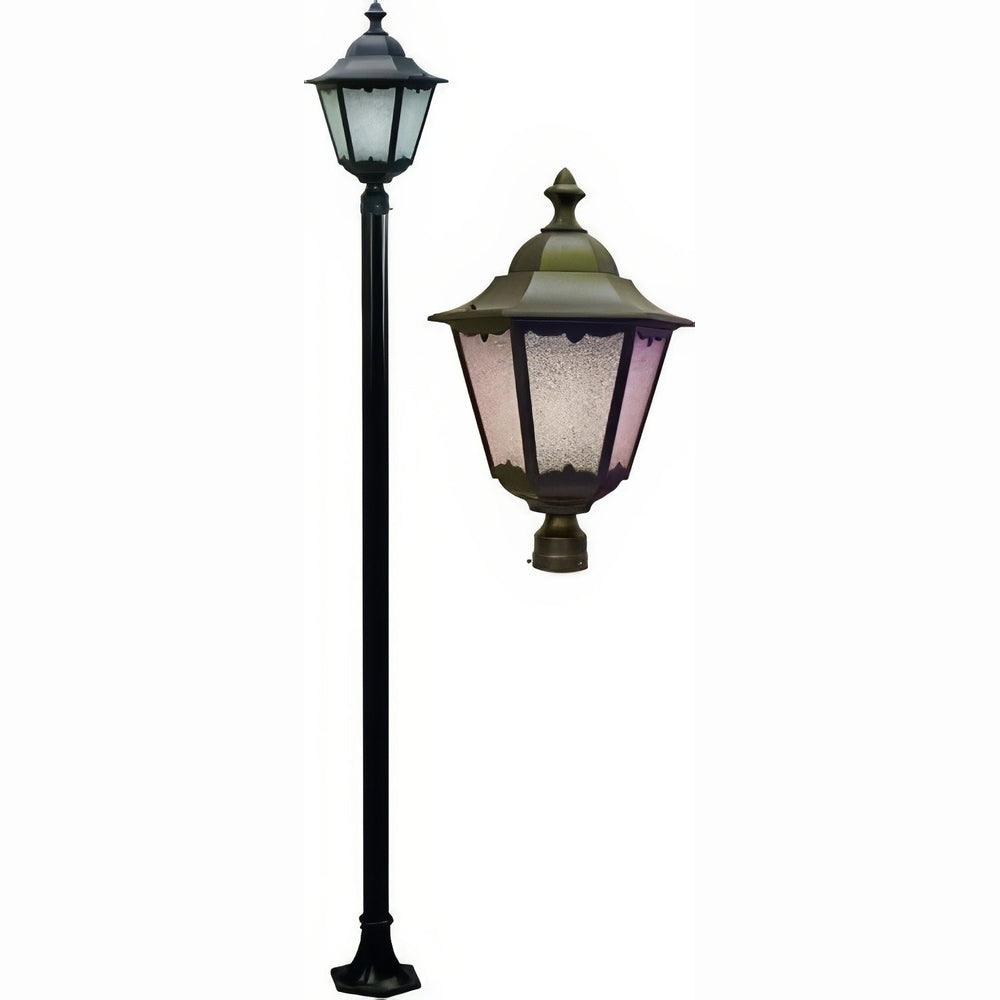 Dabmar Lighting GM8121-L30-30K-BZ bronze post light & pole