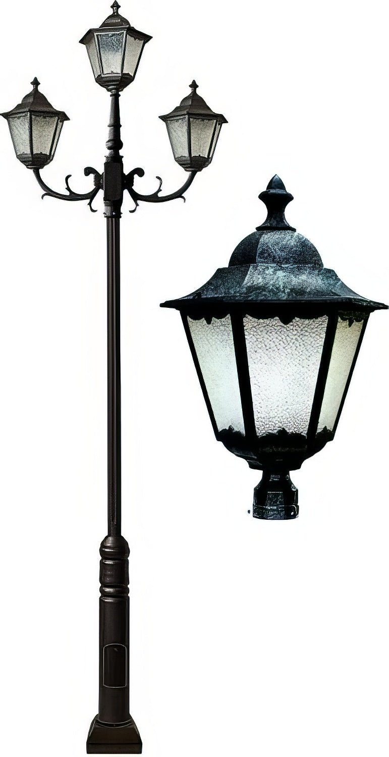 Dabmar Lighting GM8123-L60-30K-VG verde green post light & pole
