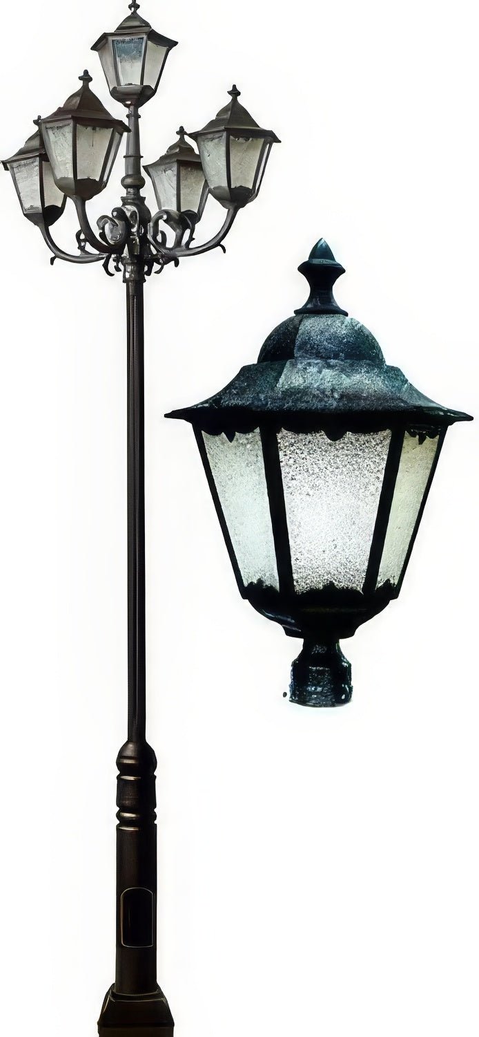 Dabmar Lighting GM8125-L100-30K-VG verde green post light & pole