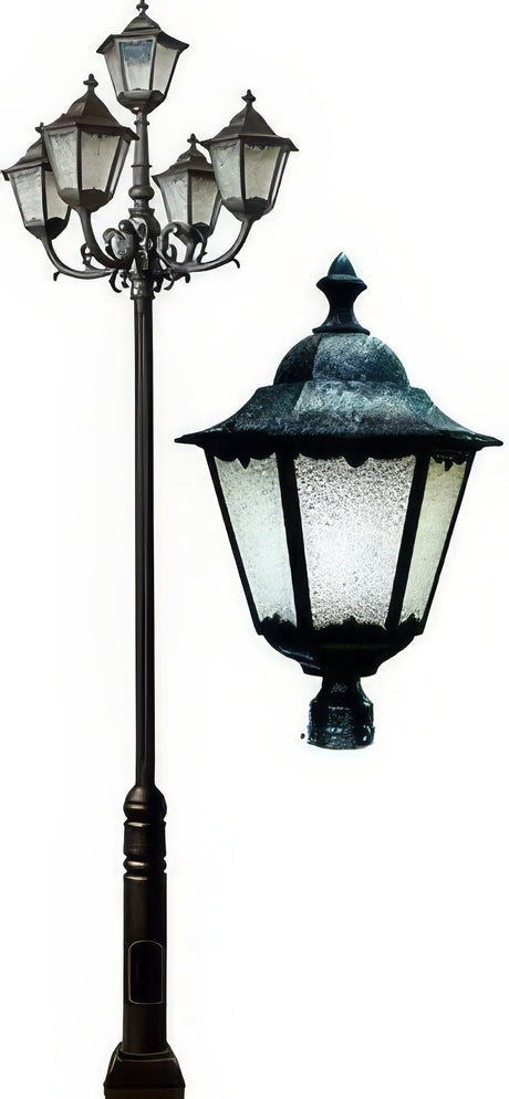 Dabmar Lighting GM8125-L100-30K-VG verde green post light & pole