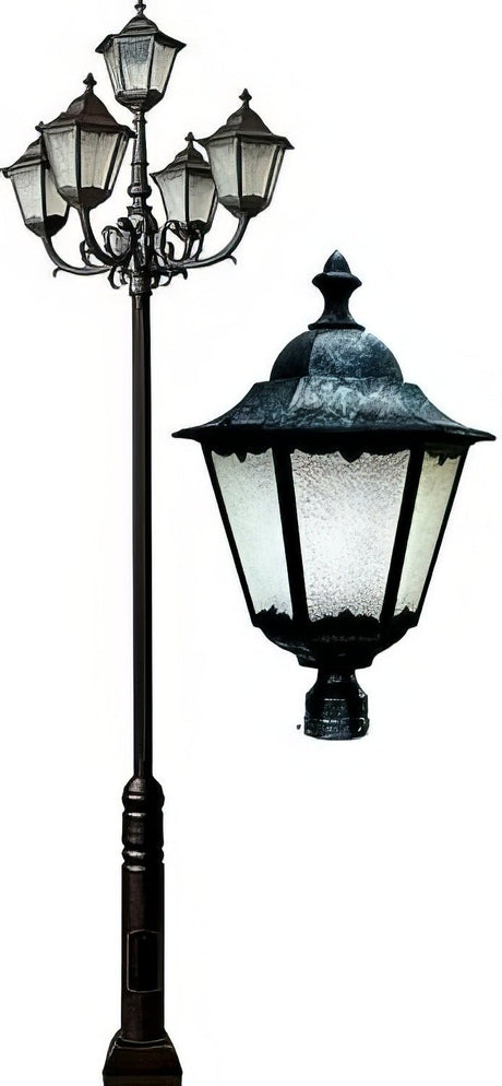Dabmar Lighting GM8125-L150-65K-VG verde green post light & pole