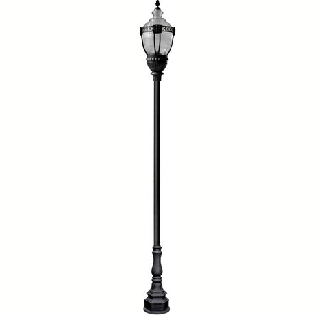 Dabmar Lighting GM8931-B black top decorative base acorn fixture