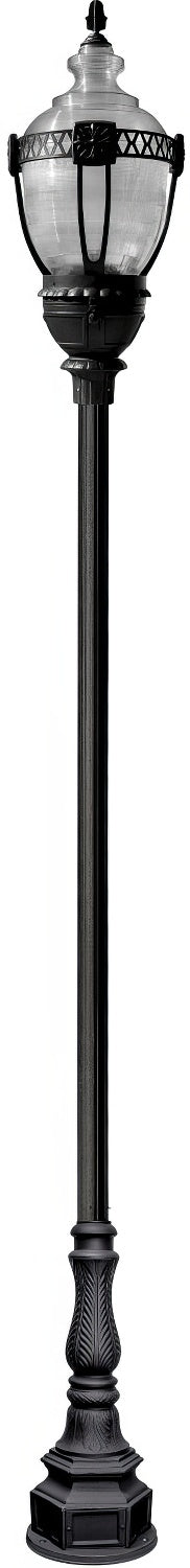 Dabmar Lighting GM8931-B black top decorative base acorn fixture