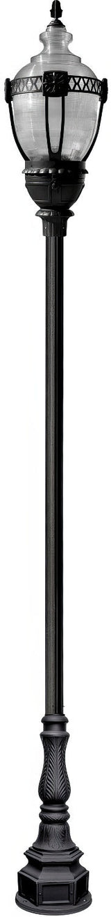 Dabmar Lighting GM8931-B black top decorative base acorn fixture