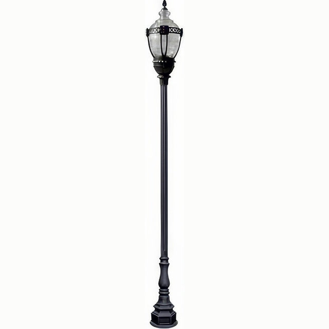 Dabmar Lighting GM8931-L54-30K-B black post light & pole