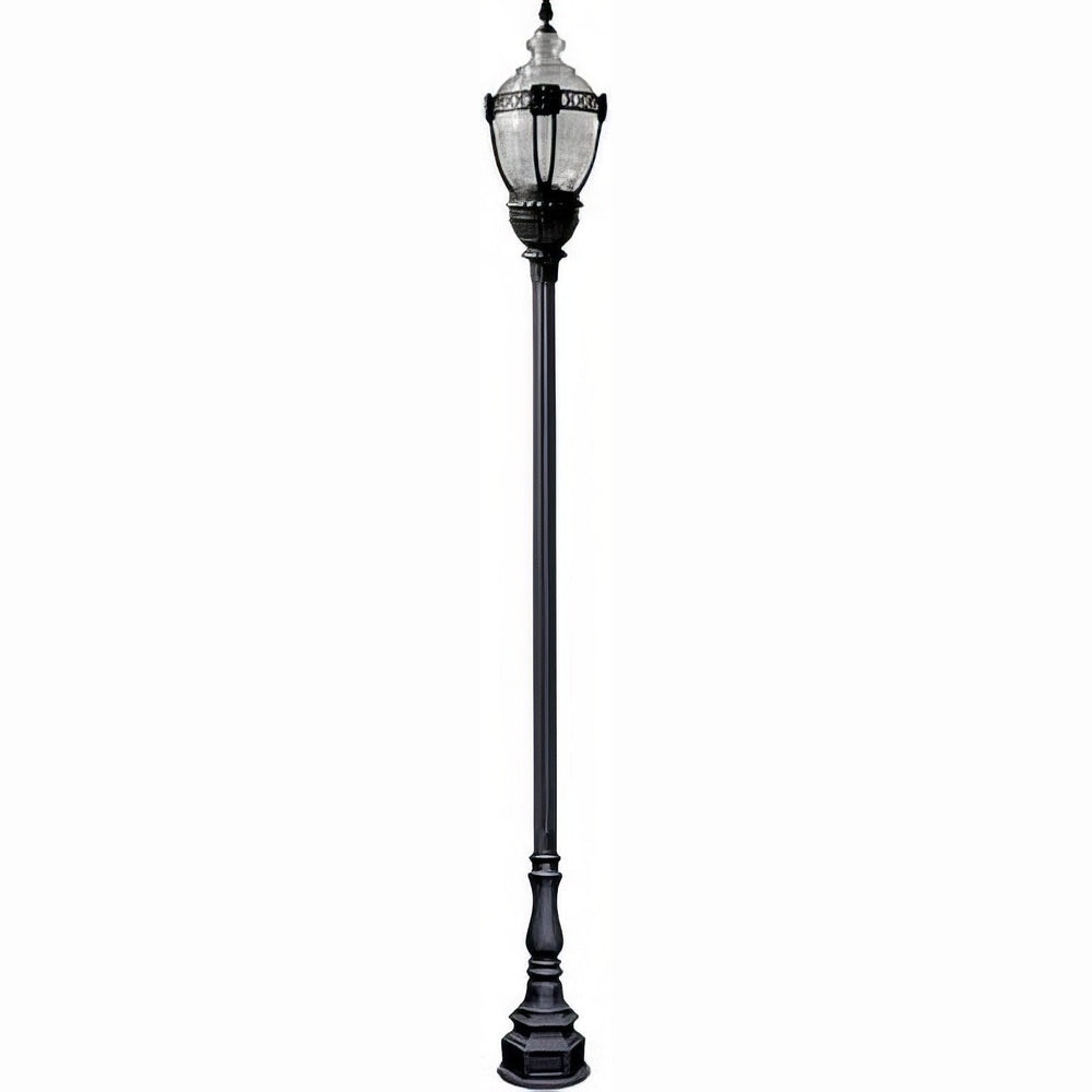 Dabmar Lighting GM8931-L54-40K-B black post light & pole