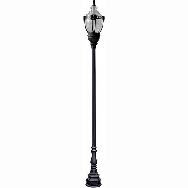 Dabmar Lighting GM8931-L63-30K-B black post light & pole