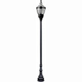 Dabmar Lighting GM8931-L63-50K-B black post light & pole