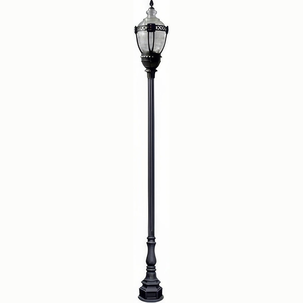 Dabmar Lighting GM8931-L80-50K-B black post light & pole