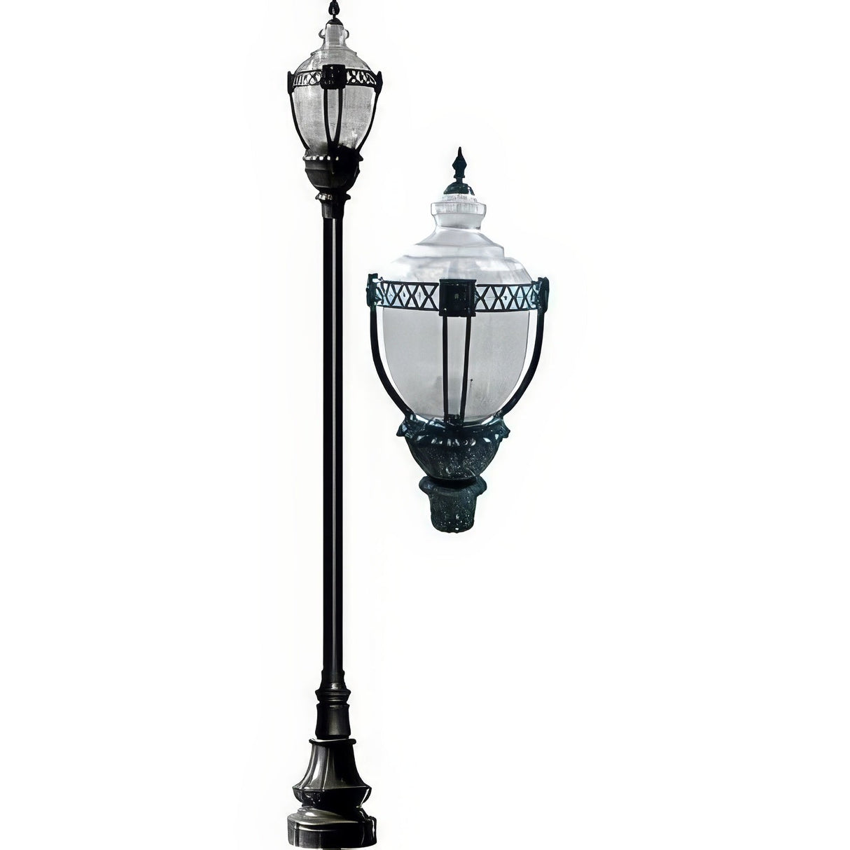 Dabmar Lighting GM8931-VG verde green top decorative base acorn fixture