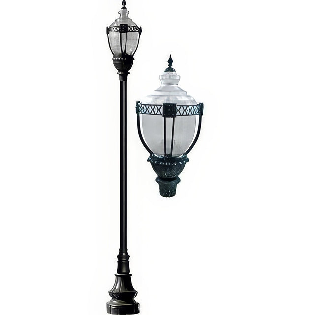 Dabmar Lighting GM8931-VG verde green top decorative base acorn fixture