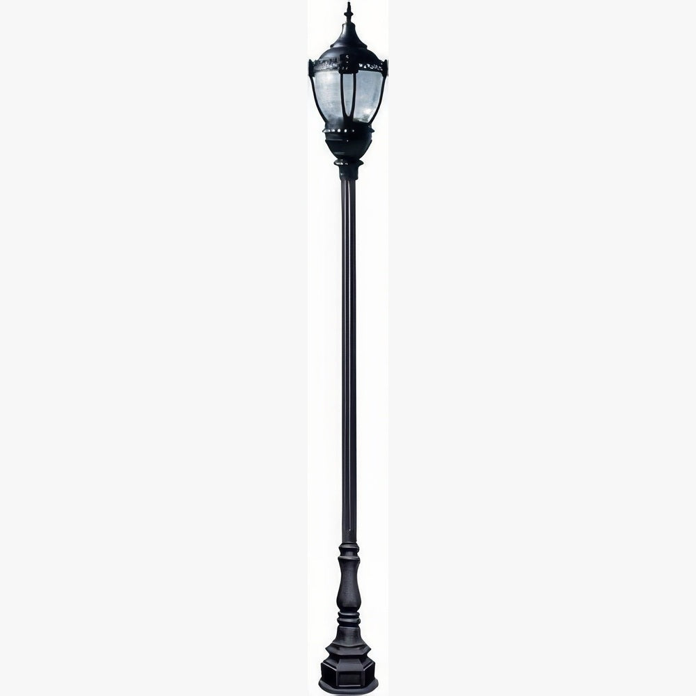 Dabmar Lighting GM8951-L120-41K-B black post light & pole
