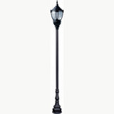 Dabmar Lighting GM8951-L54-40K-B black post light & pole
