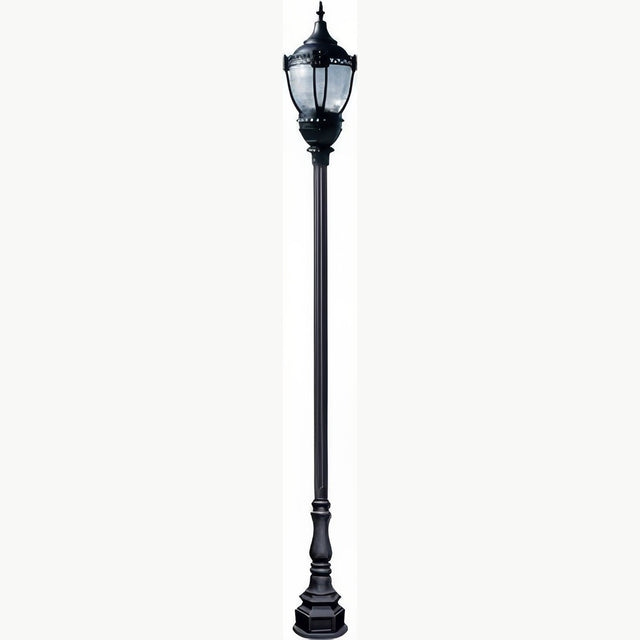 Dabmar Lighting GM8951-L54-40K-B black post light & pole