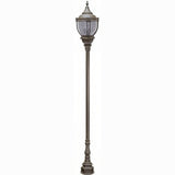 Dabmar Lighting GM8951-L54-40K-BZ bronze post light & pole