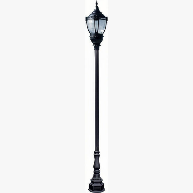 Dabmar Lighting GM8951-L54-50K-B black post light & pole