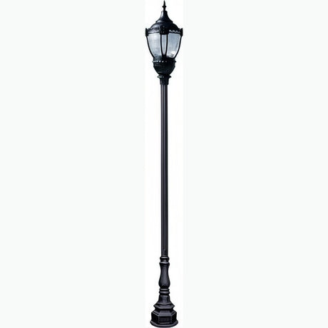 Dabmar Lighting GM8951-L63-30K-B black post light & pole