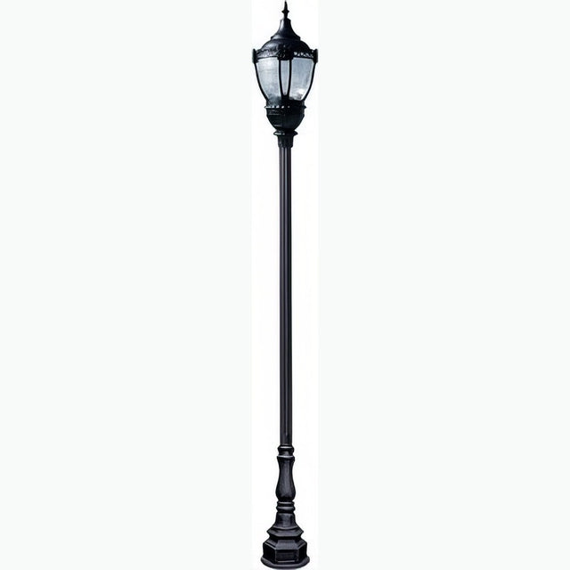 Dabmar Lighting GM8951-L63-40K-B black post light & pole