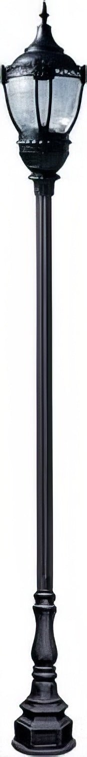 Dabmar Lighting GM8951-L80-30K-B black post light & pole