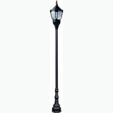 Dabmar Lighting GM8951-L80-50K-B black post light & pole