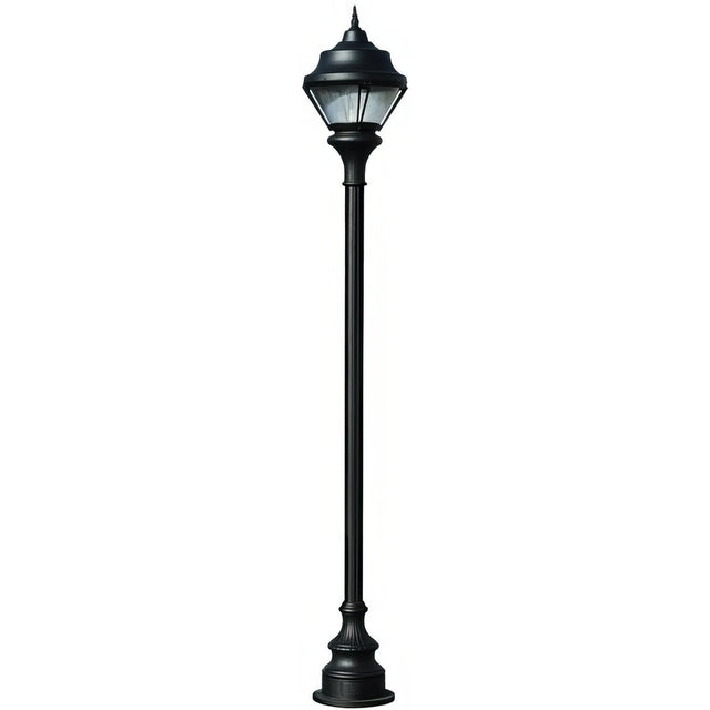 Dabmar Lighting GM9001-L18-65K-B black post light & pole