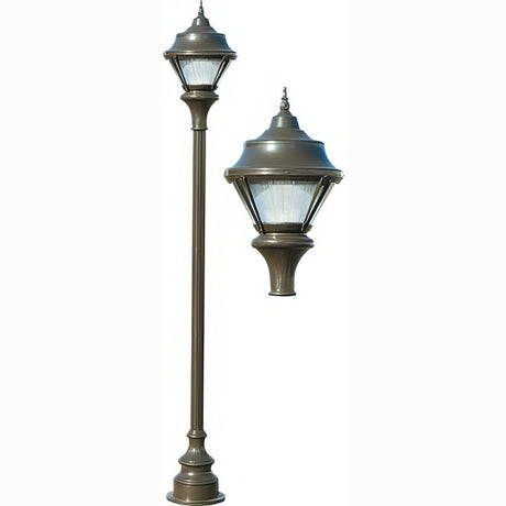 Dabmar Lighting GM9001-L18-65K-BZ bronze post light & pole