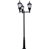 Dabmar Lighting GM9101-B black acorn post top fixture