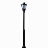 Dabmar Lighting GM9101-L54-40K-B black post light & pole