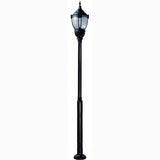 Dabmar Lighting GM9101-L63-30K-B black post light & pole