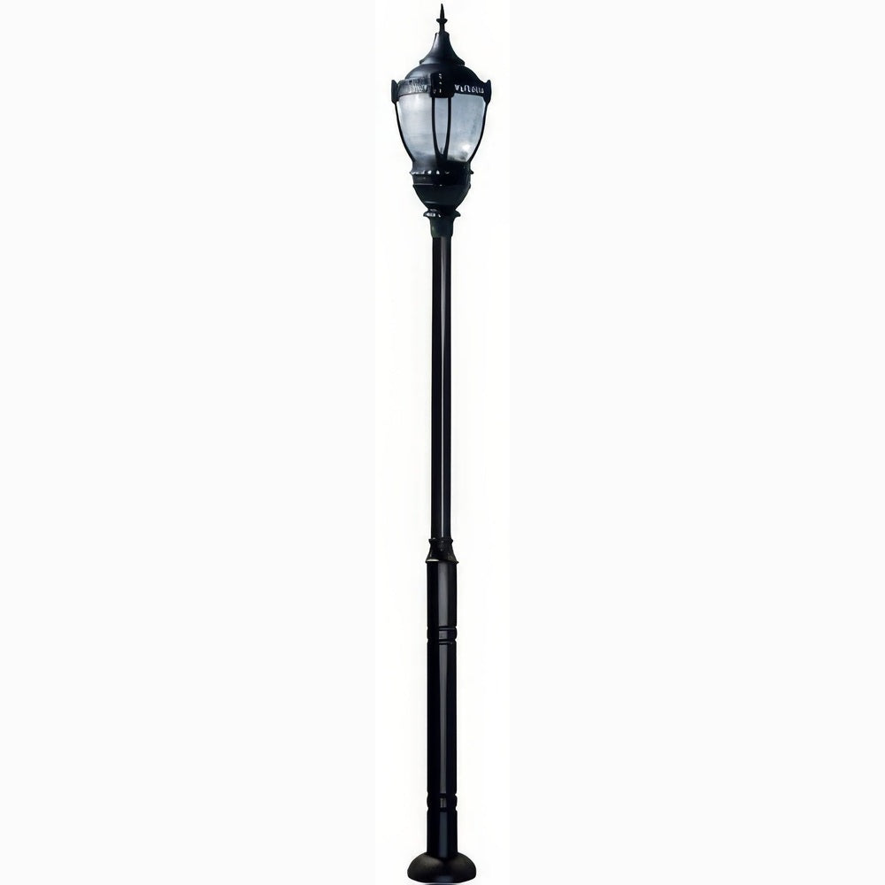 Dabmar Lighting GM9101-L63-40K-B black post light & pole