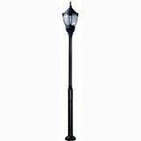 Dabmar Lighting GM9101-L63-40K-B black post light & pole