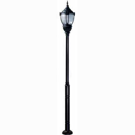 Dabmar Lighting GM9101-L63-40K-B black post light & pole