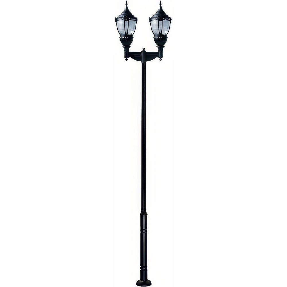 Dabmar Lighting GM9102-L108-30K-B black post light & pole