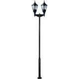 Dabmar Lighting GM9102-L108-40K-B black post light & pole