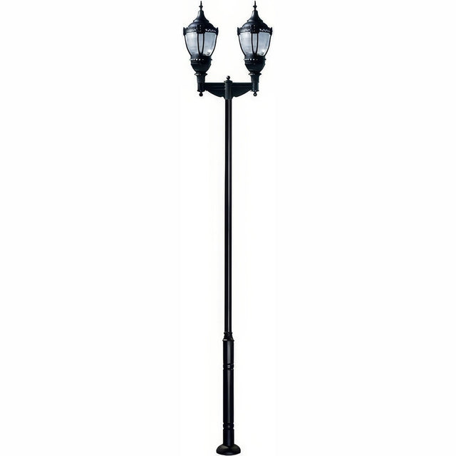 Dabmar Lighting GM9102-L108-40K-B black post light & pole