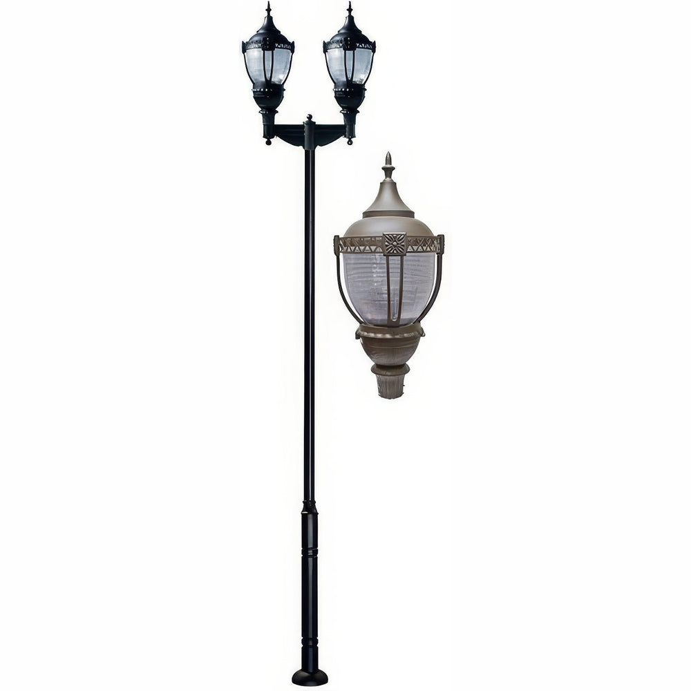 Dabmar Lighting GM9102-L126-50K-BZ bronze post light & pole