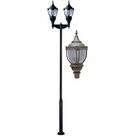 Dabmar Lighting GM9102-L160-40K-BZ bronze post light & pole