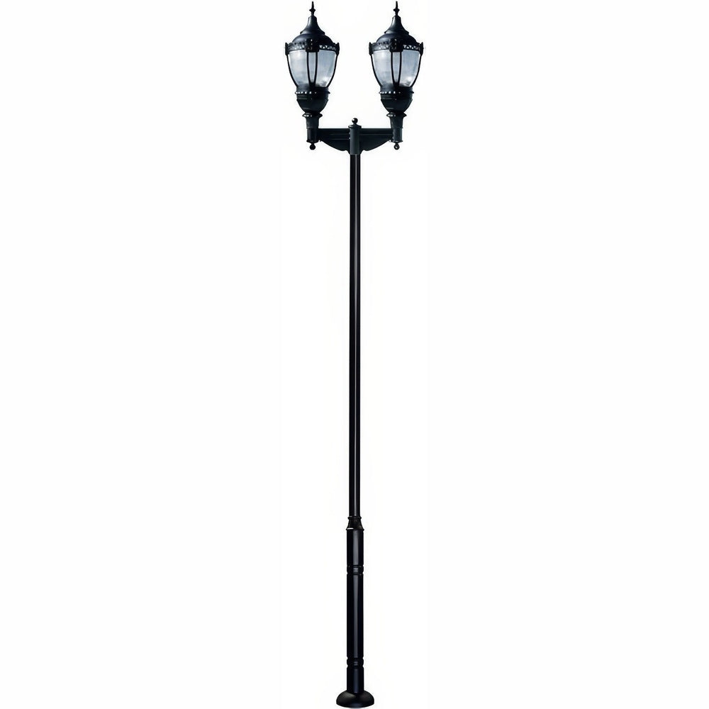 Dabmar Lighting GM9102-L160-50K-B black post light & pole