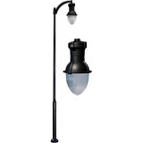 Dabmar Lighting GM9270-LED75-B black post light fixture
