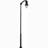 Dabmar Lighting GM9271-L54-40K-B black post light & pole