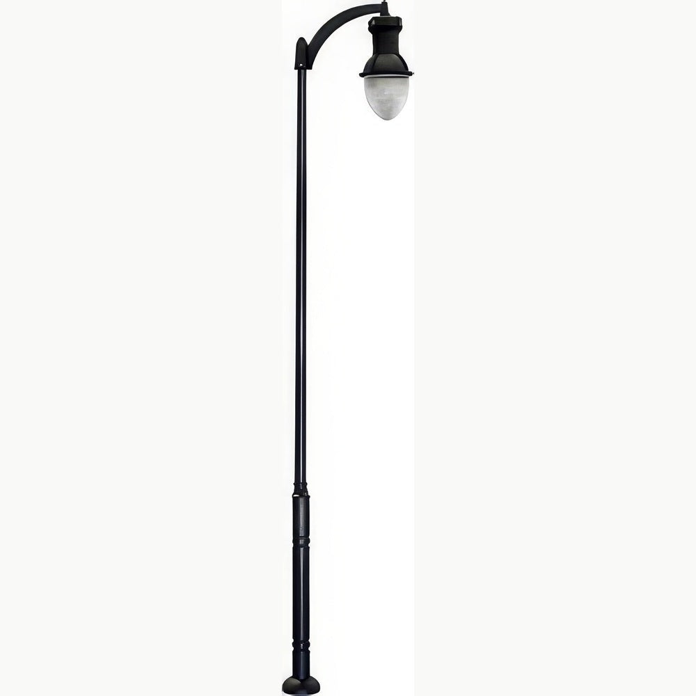 Dabmar Lighting GM9271-L54-50K-B black post light & pole