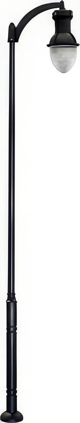 Dabmar Lighting GM9271-L54-50K-B black post light & pole