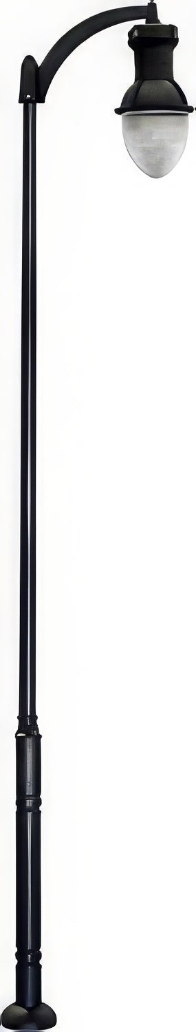 Dabmar Lighting GM9271-L54-50K-B black post light & pole