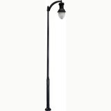 Dabmar Lighting GM9271-L63-30K-B black post light & pole