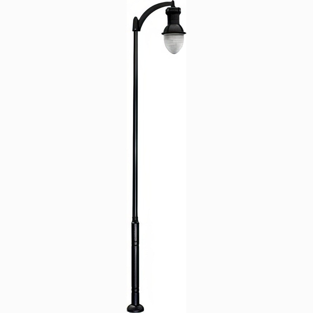 Dabmar Lighting GM9271-L63-40K-B black post light & pole